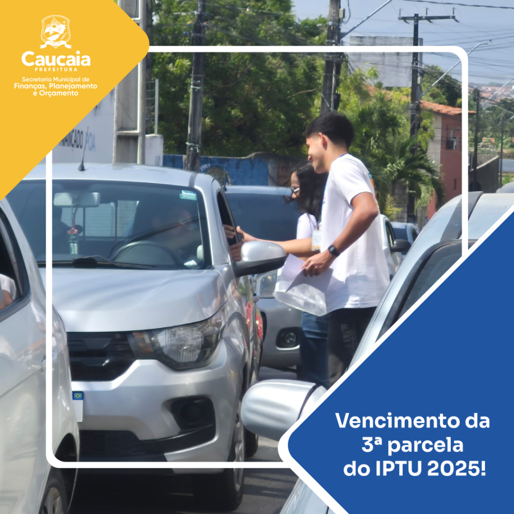 Prefeitura realiza ação de panfletagem no dia de vencimento da 3ª parcela do IPTU 2025
